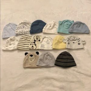 15pcs Newborn beanies